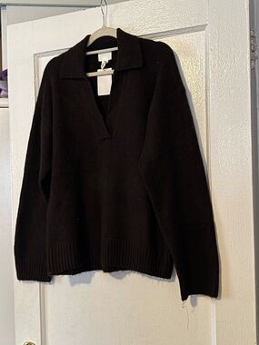 H&M Brown Polo Sweater